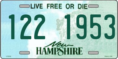 NH license plate 1221953