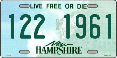 NH license plate 1221961