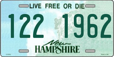 NH license plate 1221962