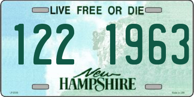 NH license plate 1221963