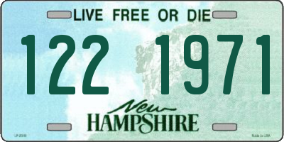 NH license plate 1221971