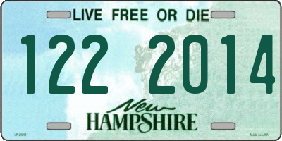 NH license plate 1222014
