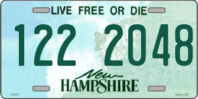 NH license plate 1222048