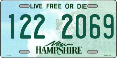 NH license plate 1222069