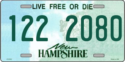 NH license plate 1222080