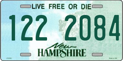 NH license plate 1222084