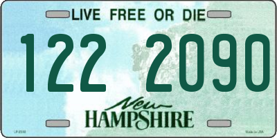 NH license plate 1222090
