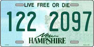 NH license plate 1222097