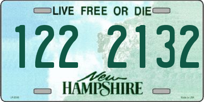 NH license plate 1222132