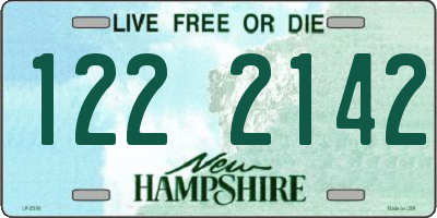 NH license plate 1222142
