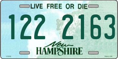 NH license plate 1222163