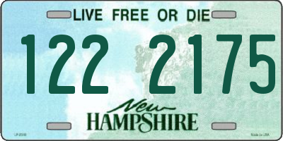 NH license plate 1222175