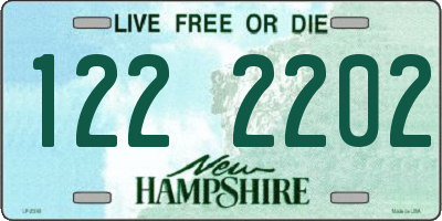 NH license plate 1222202