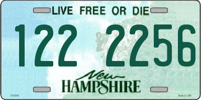 NH license plate 1222256