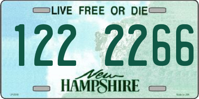 NH license plate 1222266