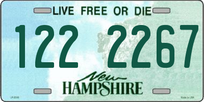 NH license plate 1222267