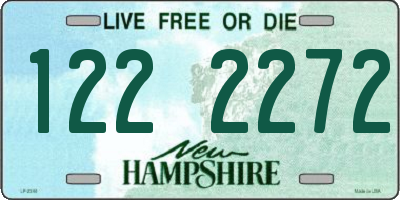 NH license plate 1222272