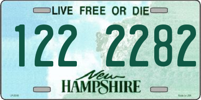 NH license plate 1222282