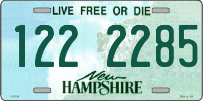 NH license plate 1222285