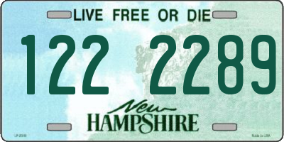 NH license plate 1222289