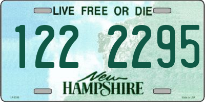 NH license plate 1222295