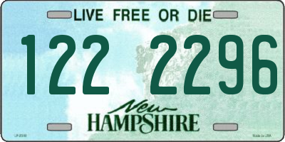 NH license plate 1222296