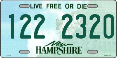 NH license plate 1222320