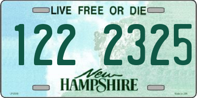 NH license plate 1222325