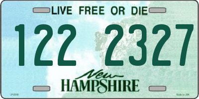 NH license plate 1222327