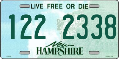 NH license plate 1222338