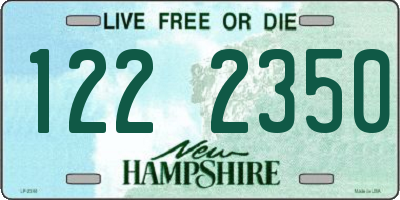 NH license plate 1222350