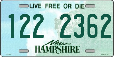 NH license plate 1222362
