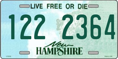 NH license plate 1222364