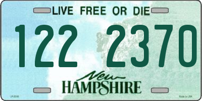 NH license plate 1222370