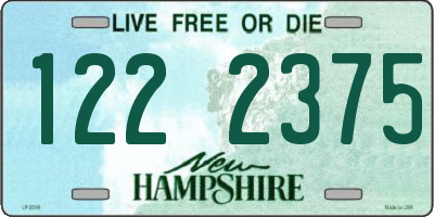 NH license plate 1222375