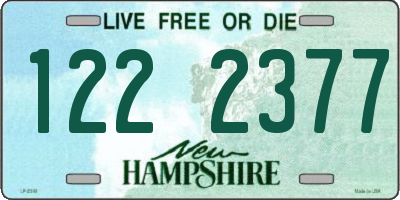 NH license plate 1222377