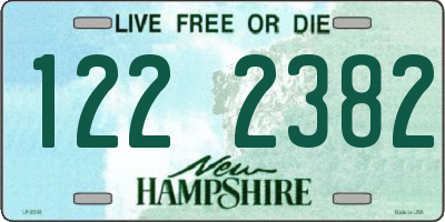 NH license plate 1222382