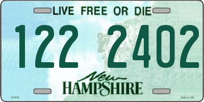 NH license plate 1222402
