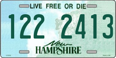 NH license plate 1222413