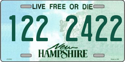 NH license plate 1222422