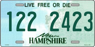 NH license plate 1222423
