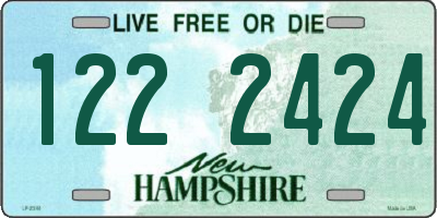 NH license plate 1222424