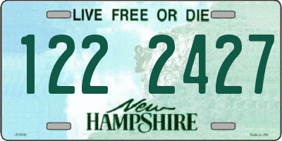 NH license plate 1222427