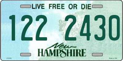 NH license plate 1222430