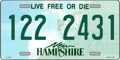 NH license plate 1222431