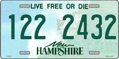 NH license plate 1222432
