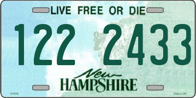 NH license plate 1222433
