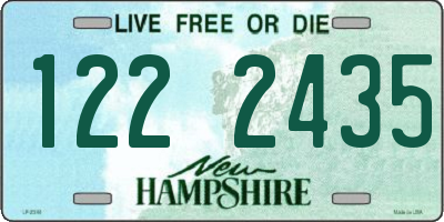 NH license plate 1222435