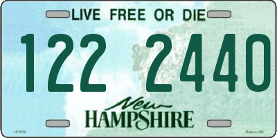 NH license plate 1222440