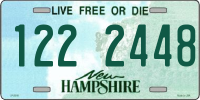 NH license plate 1222448